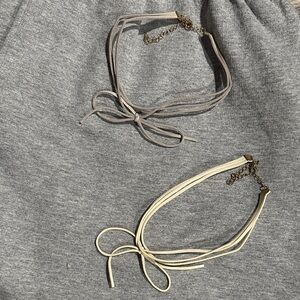 Set of 2 Bow Chokers